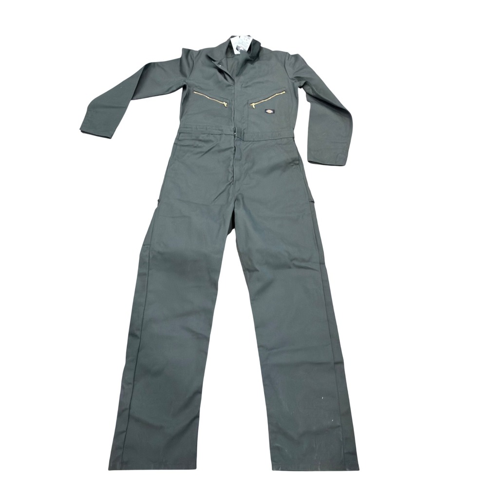 Dickies Deluxe Coverall Mens M TL Olive Green Long Sleeve Utility Workwear NEW
